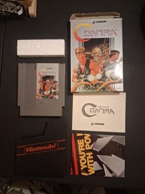 Contra IN BOX NES (NICE!!) (Tested Works)