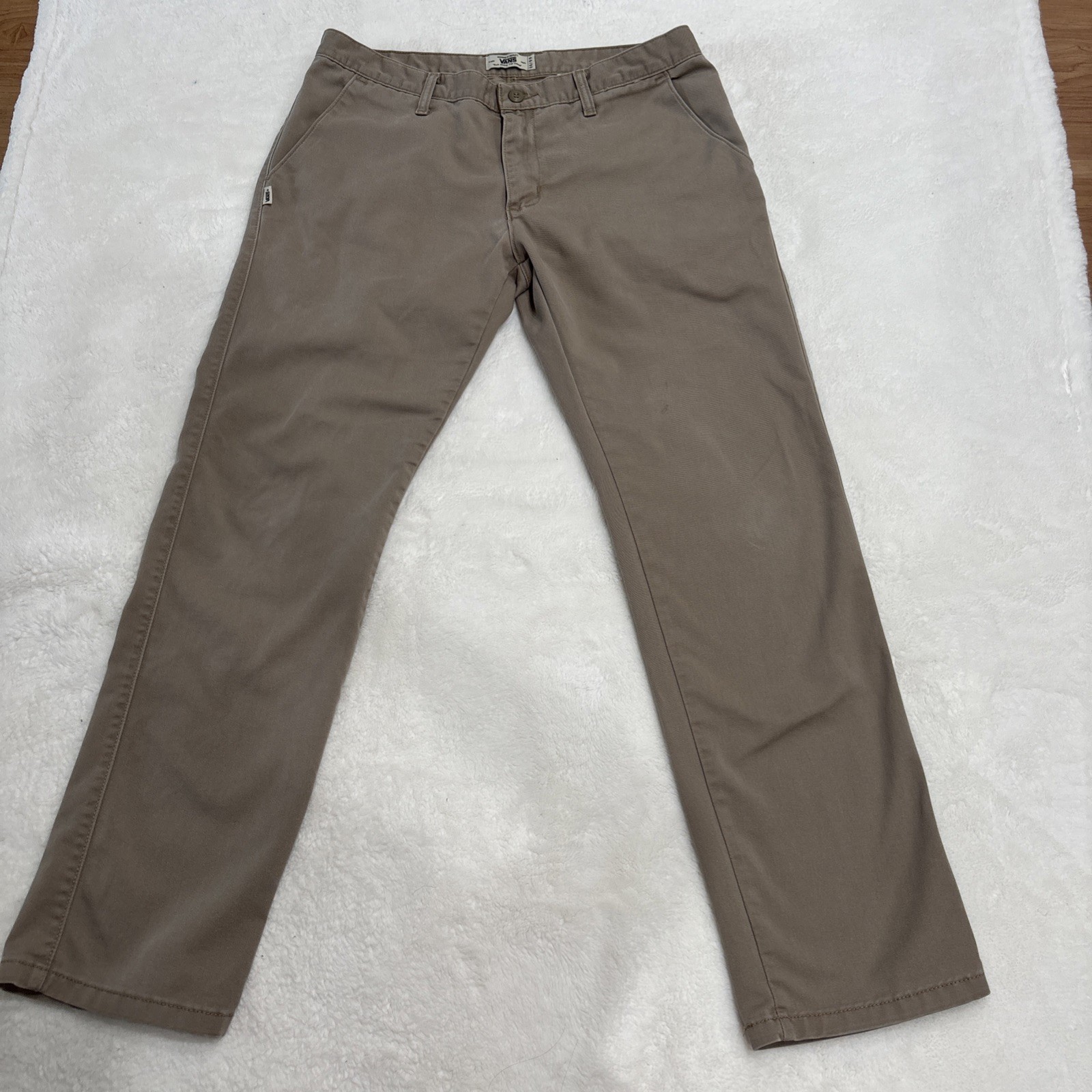 Vans Geoff Rowley Signature Collection Chino Pants Mens Size 36 Tan Khaki Skate