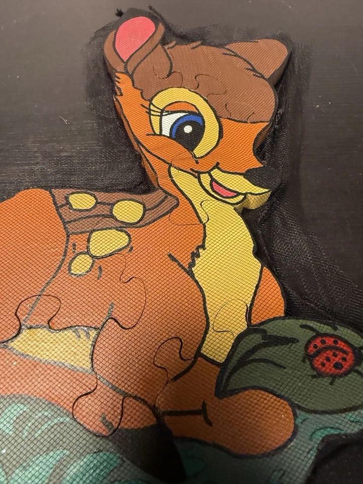 Vintage Walt Disney's BAMBI Wood  Puzzle Pre-owned Complete Hand Painted  Lk New - Image 3 of 4