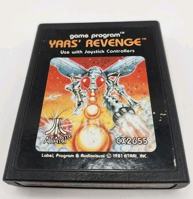 Yars' Revenge (Atari 2600, 1982) Authentic TESTED WORKS Mint Retro Rare Shooter