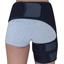 Groin Hip Brace Compression Wrap Support Belt Adjustable Thigh for Hamstring