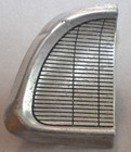 1963 Ford Galaxie Dash Finish Trim Aluminum Front Right End Cap Moulding, OEM