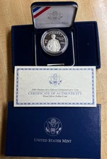 2004 US Mint Thomas Edison Proof Commemorative 90% Silver Dollar w/OGP & COA 