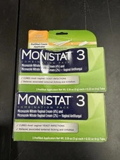 2. MONISTAT 3 COMBO PACK -  3 Dose Yeast Infection Treatment + Cream EXP 05/2027