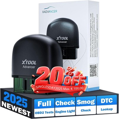 USED XTOOL AD20 Drahtloses BT OBD2-Scanner-Codelesegerät Diagnosewerkzeug