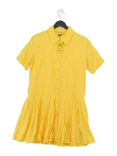 The White Pepper A-Line Midi Dress S in Yellow