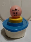 Vintage Fisher Price Jumbo Little People Floating Family bath toy. 411 Pre-owned