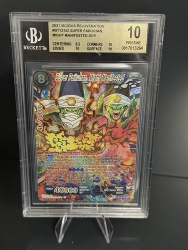 Bandai Dragon Ball Super Paikuhan BT12-152 2021 Vicious Rejuv SCR Foil BGS 10