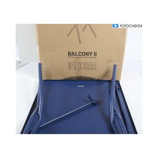 Lafuma Balcony II Metal Folding Table, 64X70X72Cm, Indigo + Defect (284143)