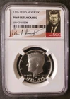1976 S Proof 50c Kennedy Silver Half Dollar NGC PF69 Ultra Cameo