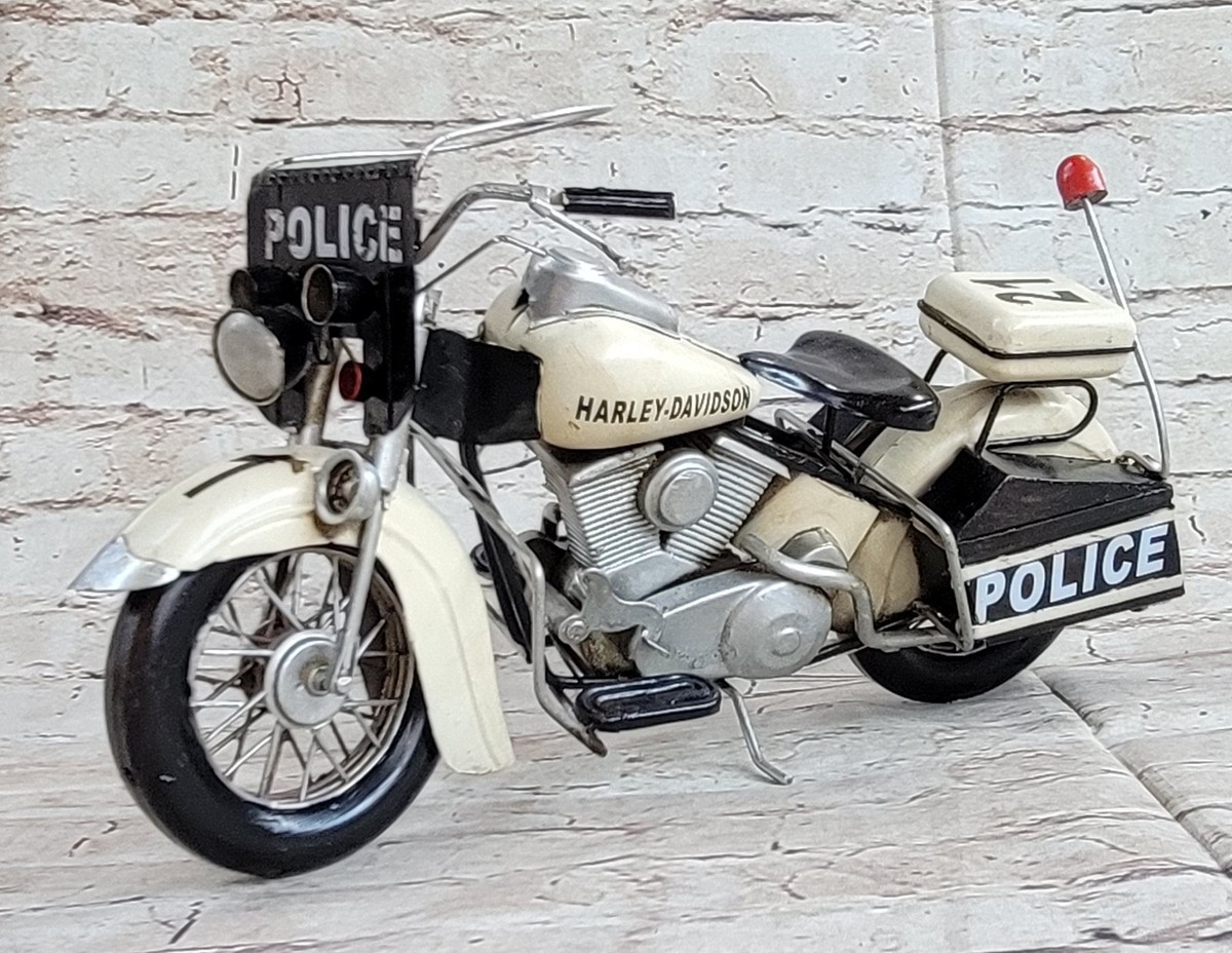 1978 Harley Davidson Police Motorcycle Model handmade antique