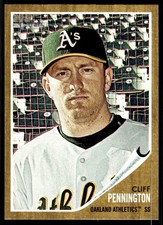 2011 Topps Heritage Cliff Pennington Oakland Athletics #13