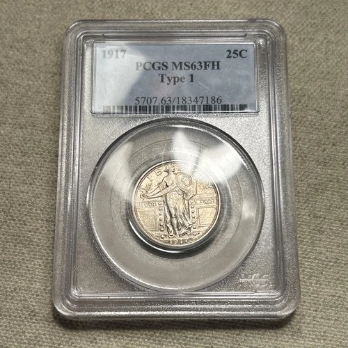 1917 25c Standing Liberty Quarter PCGS MS 63FH