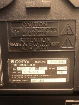 Sony Tv Rare -KV-27 XBR 55 with Super Woofer and ( Not Sony )Stand