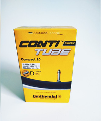 20 Zoll Continental Conti Tube Fahrradschlauch Compact 20 DV 40mm