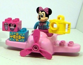 Minnie's Cafe 10830 Lego Duplo Disney Mouse Garden Airplane Camera 27 Piece Lot