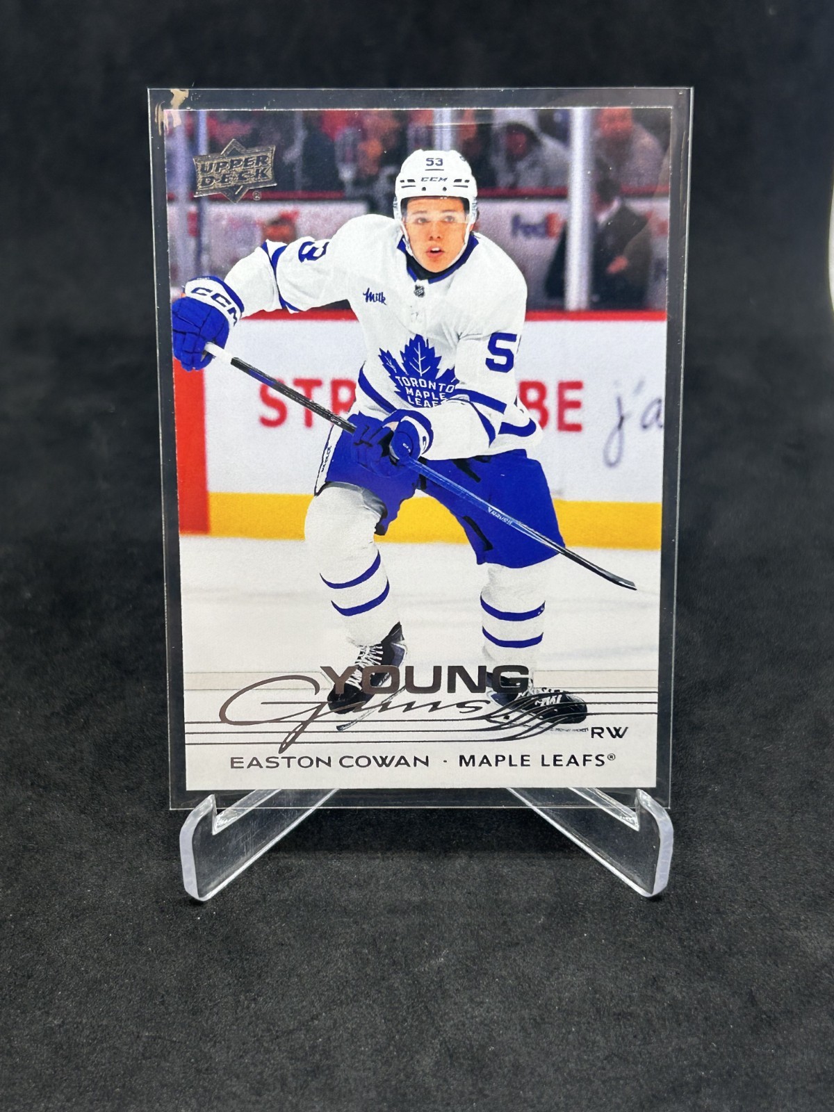 2025-26 Upper Deck Series 2 Easton Cowan Rookie Young Guns #462 Maple Leafs
