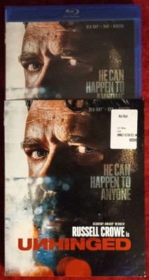 Unhinged (Blu-ray, DVD, 2020) New Sealed Slipcover Has Some Wear Digital Expired