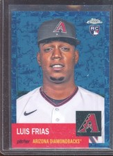 Luis Frias 2022 Topps Chrome Platinum Toile White/Blue Refractor #116 (61/199)