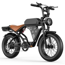 Hikeep ebike 20" Fat Tires Mountain Electric Bicycle for Adults 3000W 48V 32 MPH