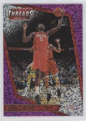 2018-19 Panini Threads Purple Dazzle /99 Clint Capela #78 5y7