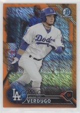 2016 Bowman Chrome Prospects Orange Shimmer Refractor Alex Verdugo #BCP188 03rx