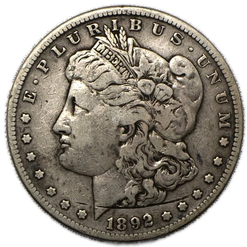 1892 S Morgan Silver Dollar $1 Very Fine VF+ Details San Francisco