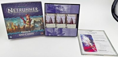 ANDROID NETRUNNER LCG CARD GAME ORDER & CHAOS EXPANSION COMPLETE SEALED WOTC NEW