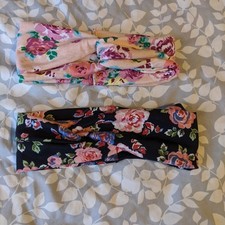 2 New Vintage Style Floral Boho Headbands