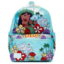 Disney Lilo Stitch Allover Deluxe Bag 13-inch Nylon Backpack