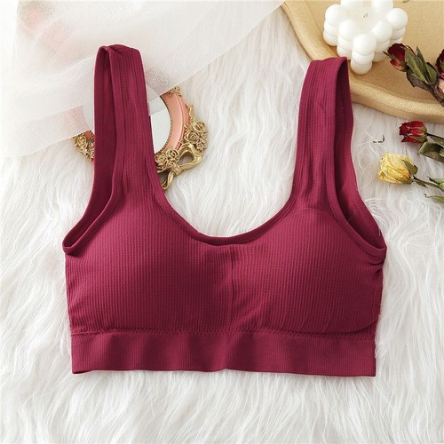 Soft Padded Backless Bras - Seamless Bralette Lingerie Tops High Waist Panties - Picture 15 of 33