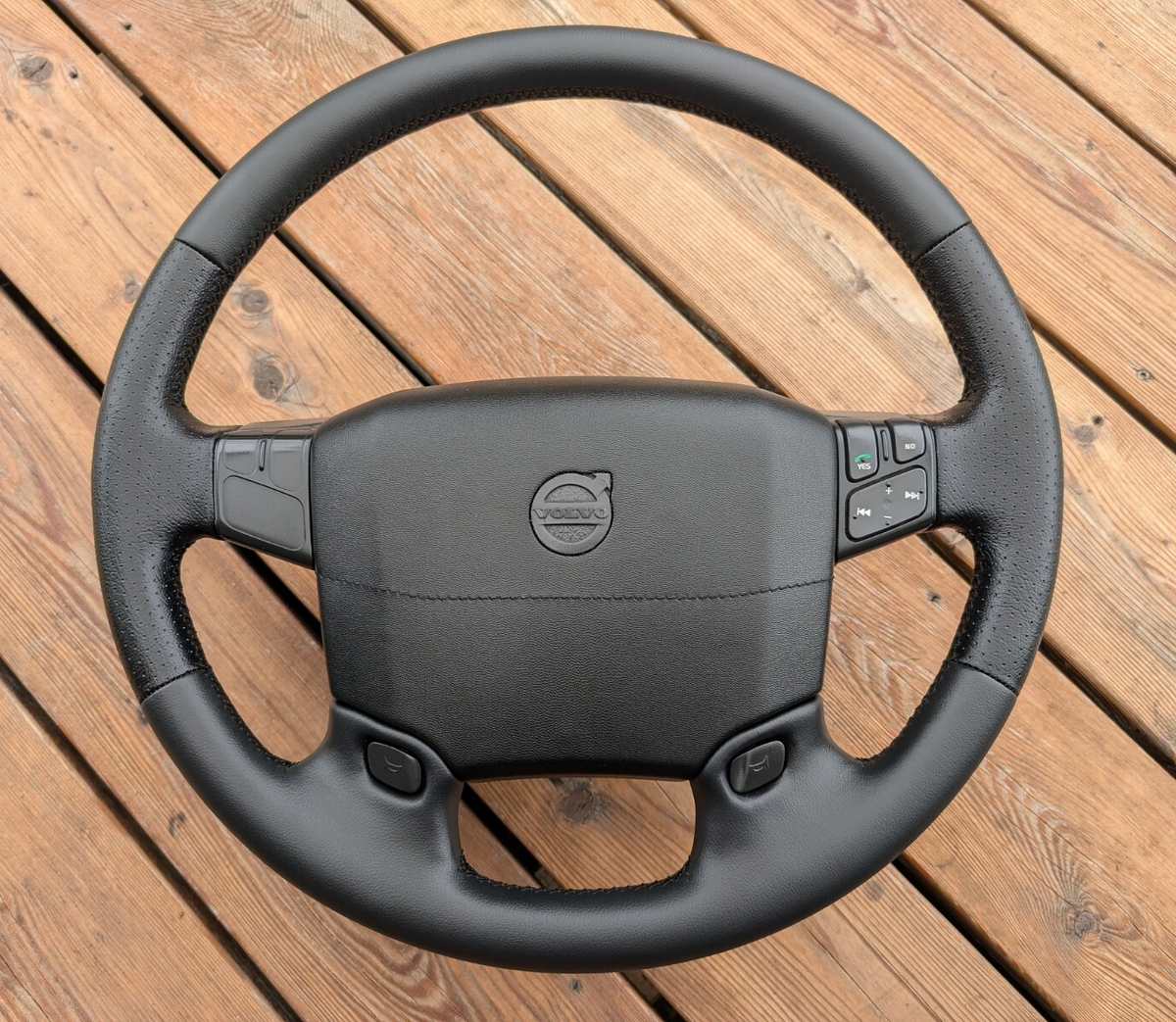 NEW LEATHER Steering Wheel 2003-2013 Volvo FM FH FMX 3-Series B6