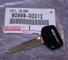 90999-00212 Steel Key Blank - Brand New Uncut Master Key - Genuine Toyota OEM