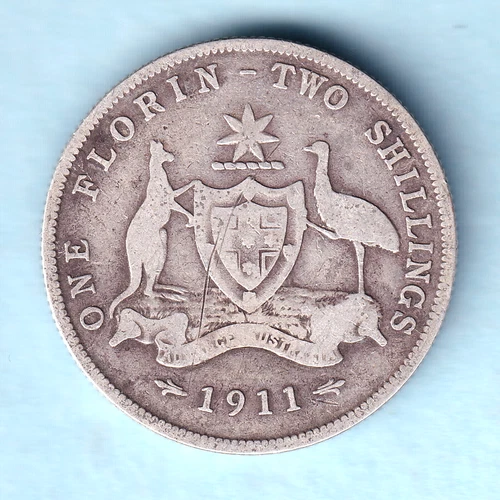 1911 George V Florin — photo from the most recent tracked eBay sale