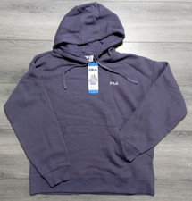 FILA Sweatshirt Adult Large "Graystone" Kangaroo Pocket Hooded Soft Womens