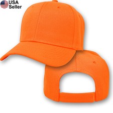 Plain Baseball Cap Solid Color Hat Blank Curved Bill Visor Men Women Golf