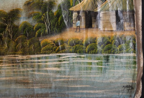 Antikes impressionistisches Insellandschaft Meereslandschaft Ölgemälde signiert - Bild 7 von 12