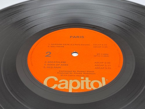 1976 PARIS “Self Titled” LP Vinyl (ST-11464) Capitol Records Bob Welch Album - Picture 13 of 13
