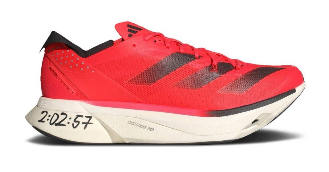 $275 Adidas Adizero Adios Pro 3 Solar Red Men's 11 Marathon Evo