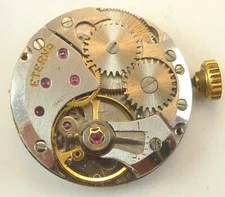 Eterna 1435 LDS Wrist Watch Movement - Good Balance -  Parts / Repair