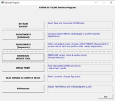 Epson SC-F6300 Service App Technical Support Software