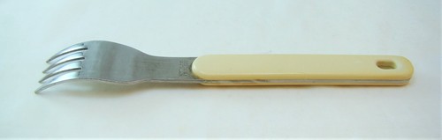 Oneida Northland Stainless Steel (Plastic Handle) COLORMATE WHITE Dinner Fork(s) - Picture 6 of 7