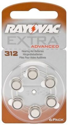 Rayovac Hörgerätebatterien Knopfzelle Extra Advanced ZA312 V312 312 AU AU312