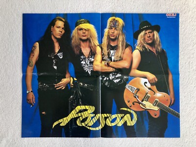 POISON 1990 Brett Michaels Swedish Poster Music Magazine Okej