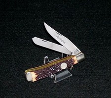 Remington R12 Knife Stag Appearance Trapper 4-1/8