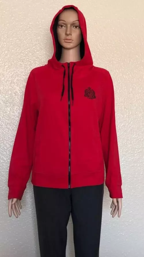 Lauren Ralph Lauren Activewear Sweatshirt Womens Red Hoodie Sweater size  Large