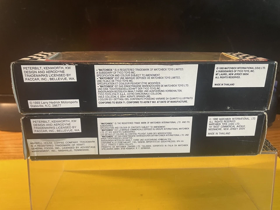 91-93 MATCHBOX 1/64 STAR TRANSPORTERS NIP STERLING MARLIN/PHIL PARSONS RARO DIFÍCIL DE ENCONTRAR Foto 4 de 4