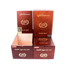 Lot of 3 La Flor Dominicana DL-700 Empty Wood Cigar Box 7.25" x 5.25" x 4"