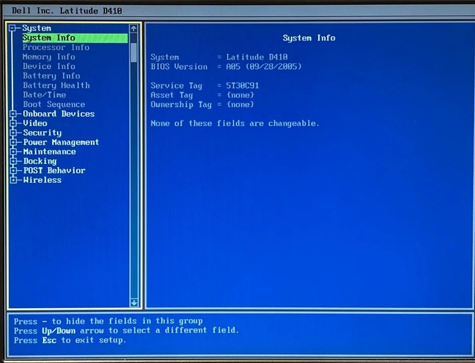 Dell Latitude D410 12.1" Laptop Pentium M 1GB RAM No HDD Boots/Bios No OS H2644 - Image 2 of 4