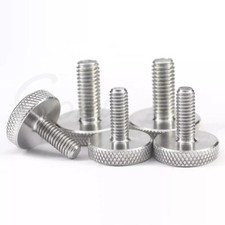 Knurled Thumb Screw M5 M6 M8 M10 Stainless Steel Flat Head Hand Grip Knob Bolts